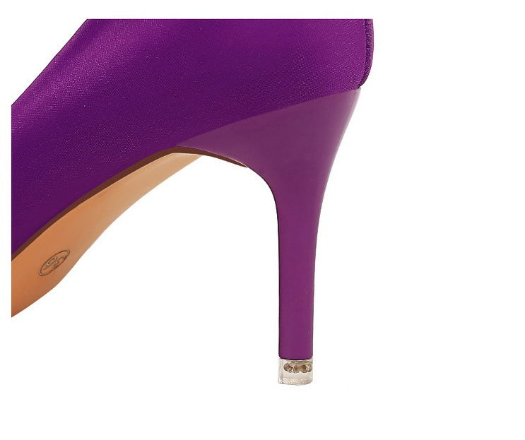 Fashion Simple Stiletto Pumps Pointed Toe High Heels