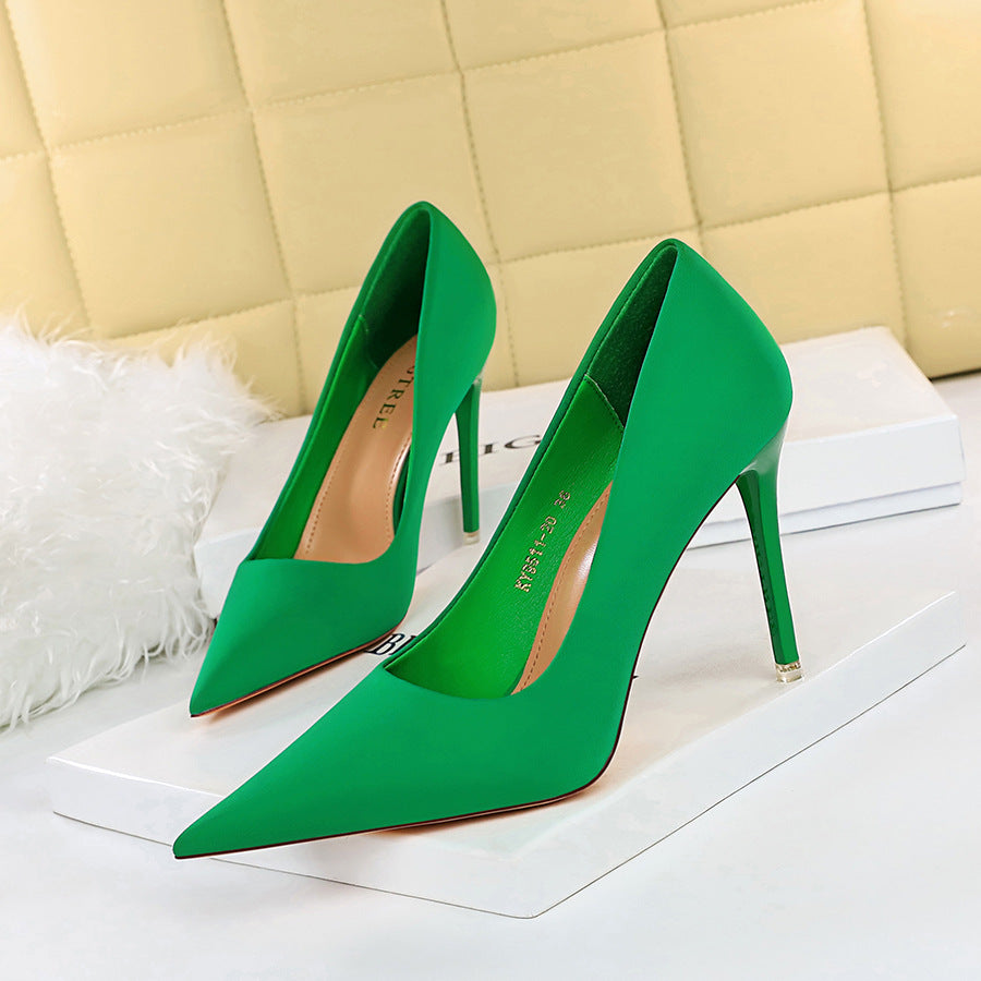 Fashion Simple Stiletto Pumps Pointed Toe High Heels